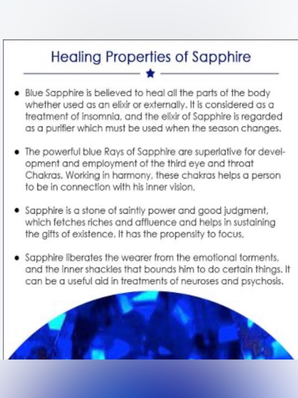 Blue Sapphire - Picture 3 of 5